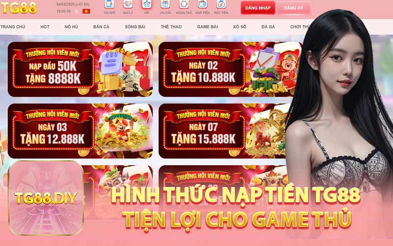 Hình Thức Nạp Tiền TG88 Tiện Lợi Cho Game Thủ